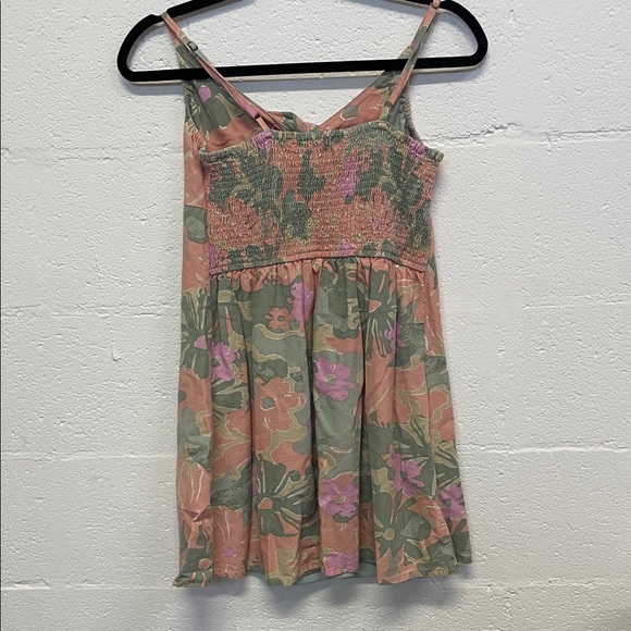 Jessica Simpson Floral Mini Dress in Pink and Green - Picture 3 of 3